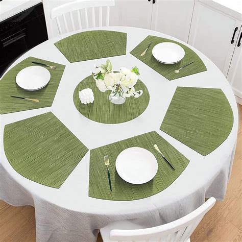 square placemats on round table|disposable placemats for round table.